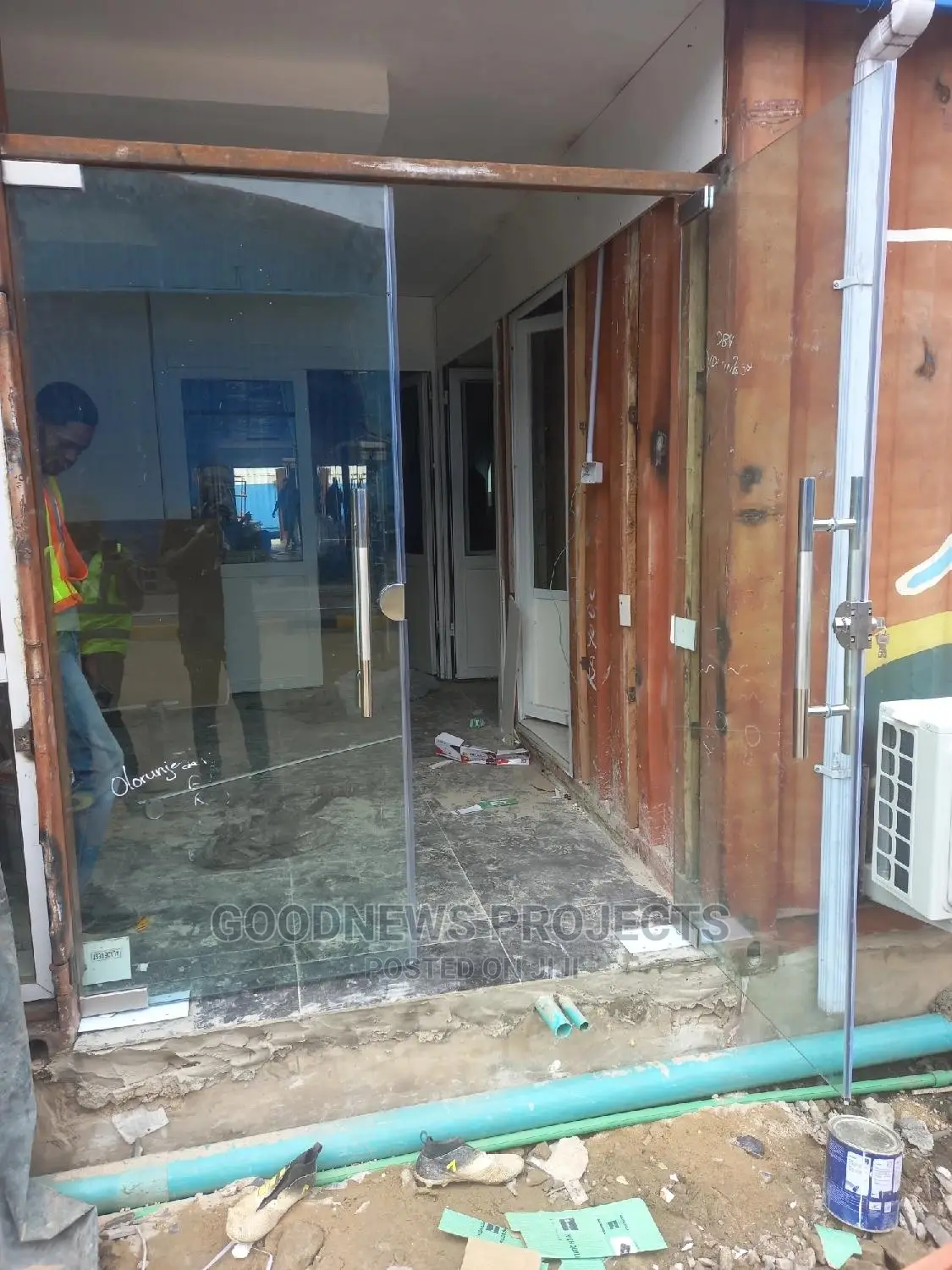 Entrance Swing Glass Door