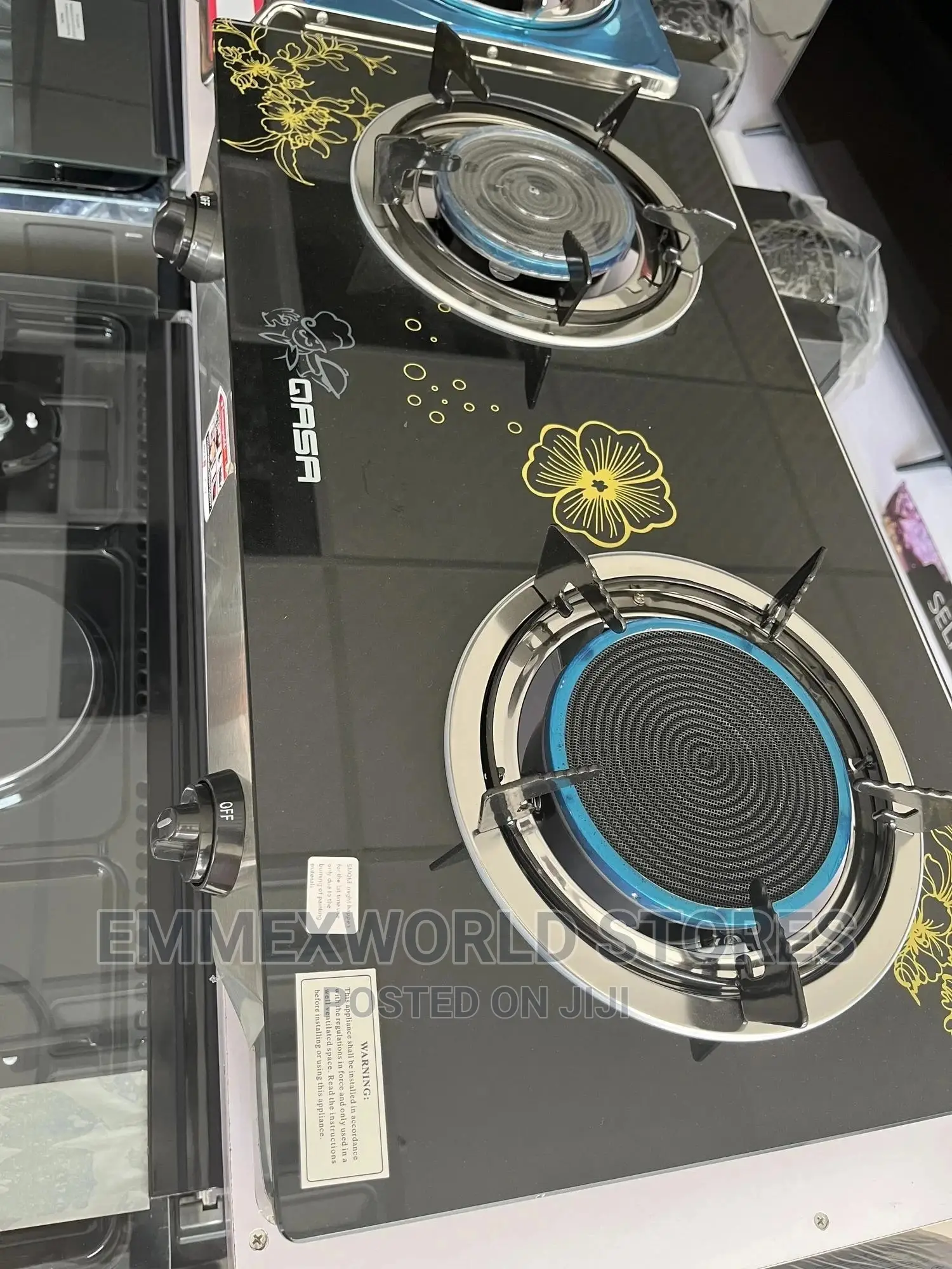 Qasa Infra Red Table Gas Cooker 2 Burners