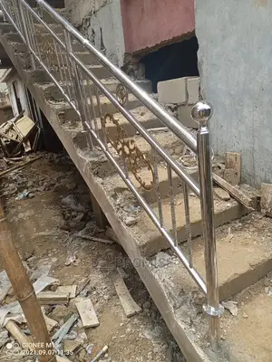 Stainless Handrailings, With Design Pipe and Touch of Gold
