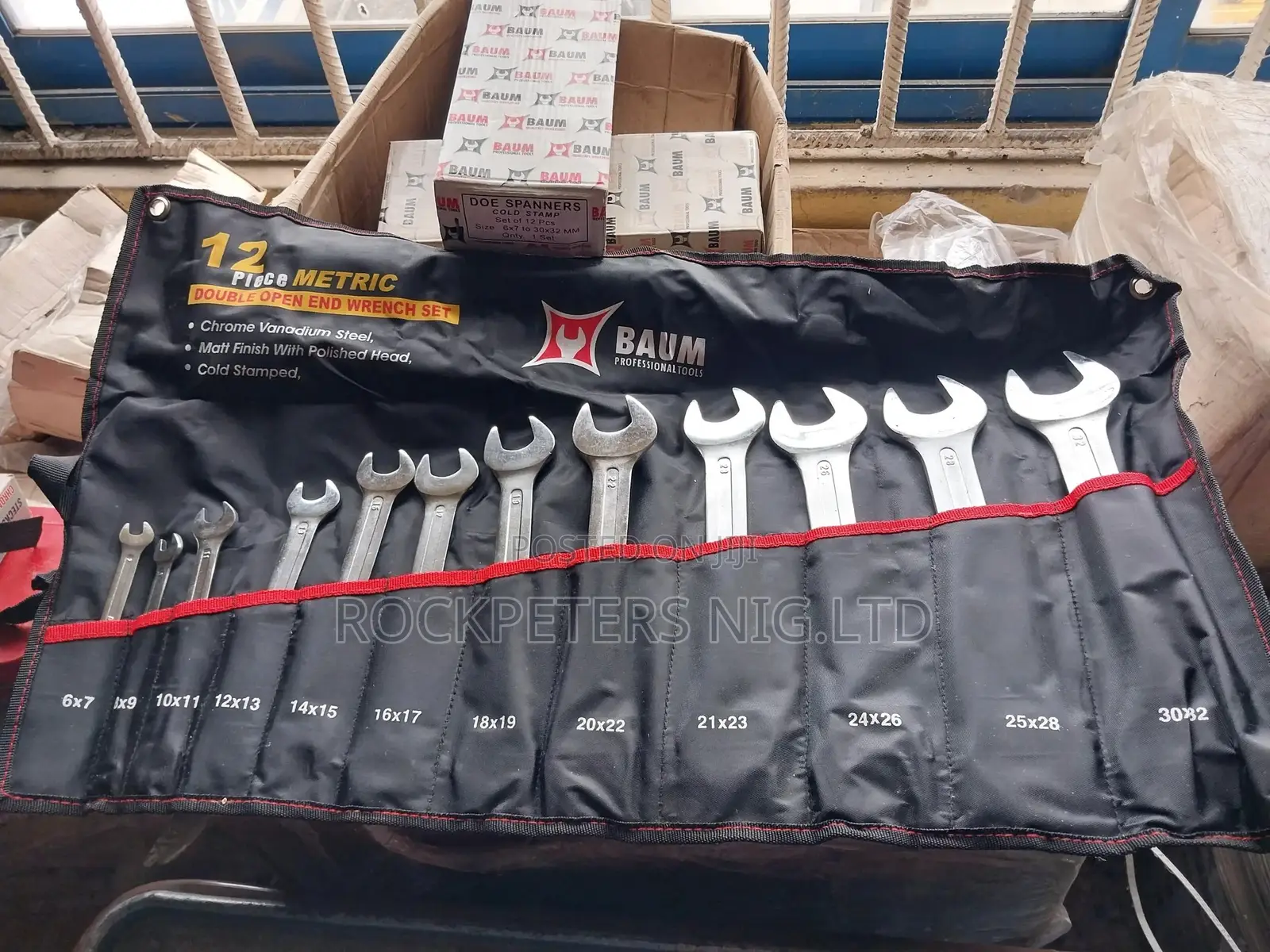 Baum Double Open End Wrench Set 6x7-30x32