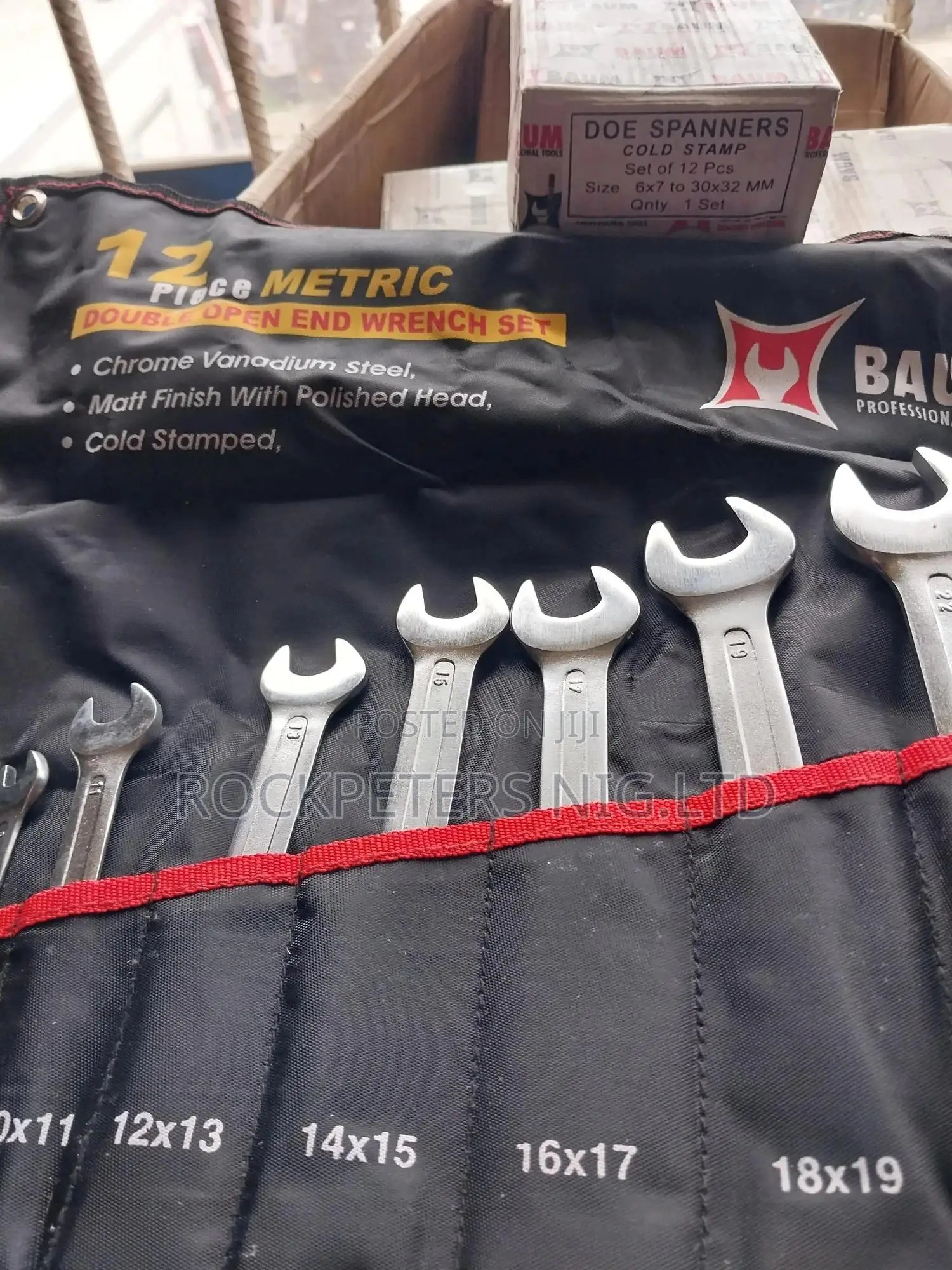Baum Double Open End Wrench Set 6x7-30x32