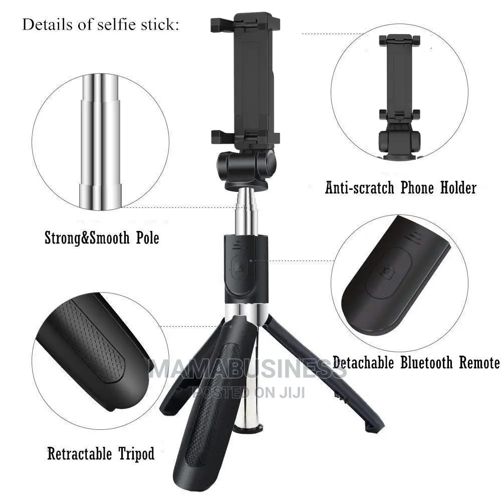 R1 Selfie Stick Tripod With Wireless Remote Control