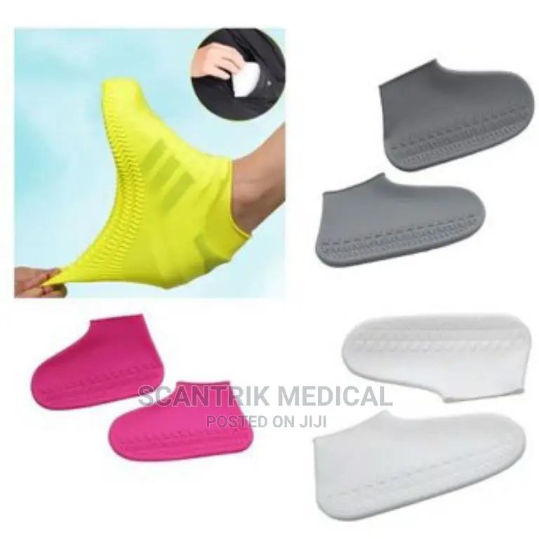 Portable Reusable Waterproof Latex Overshoes Rain Boots Shoe