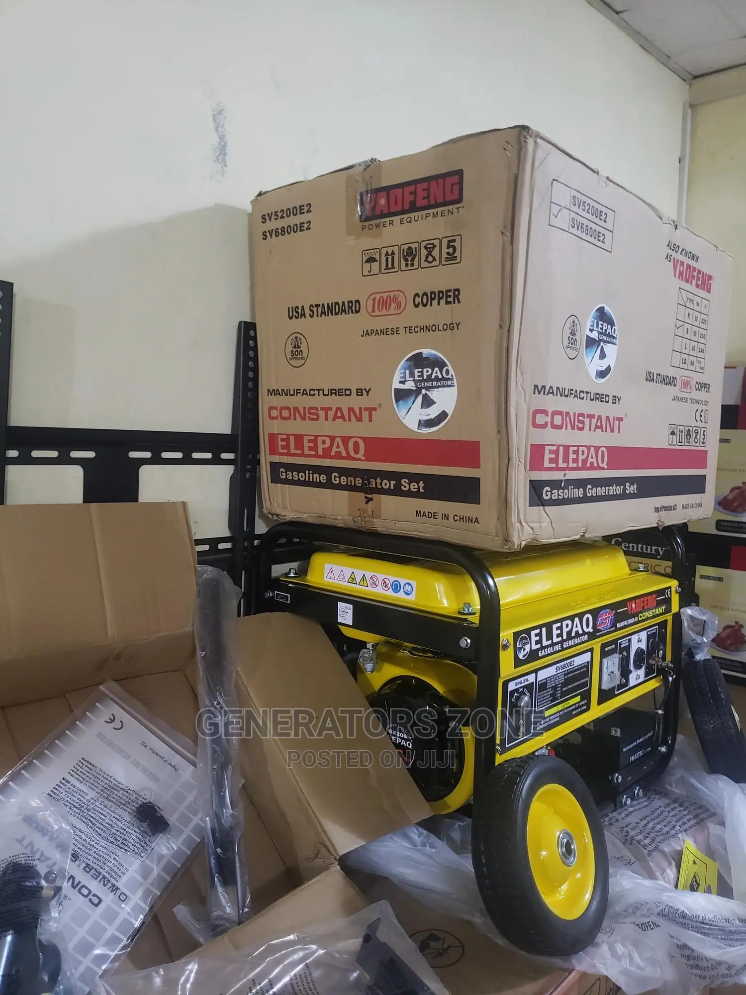 Elepaq Constant Sv6800e2 4.5kva Generator-100% DURABLE