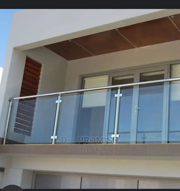 Glass With Stainless Steel Railings