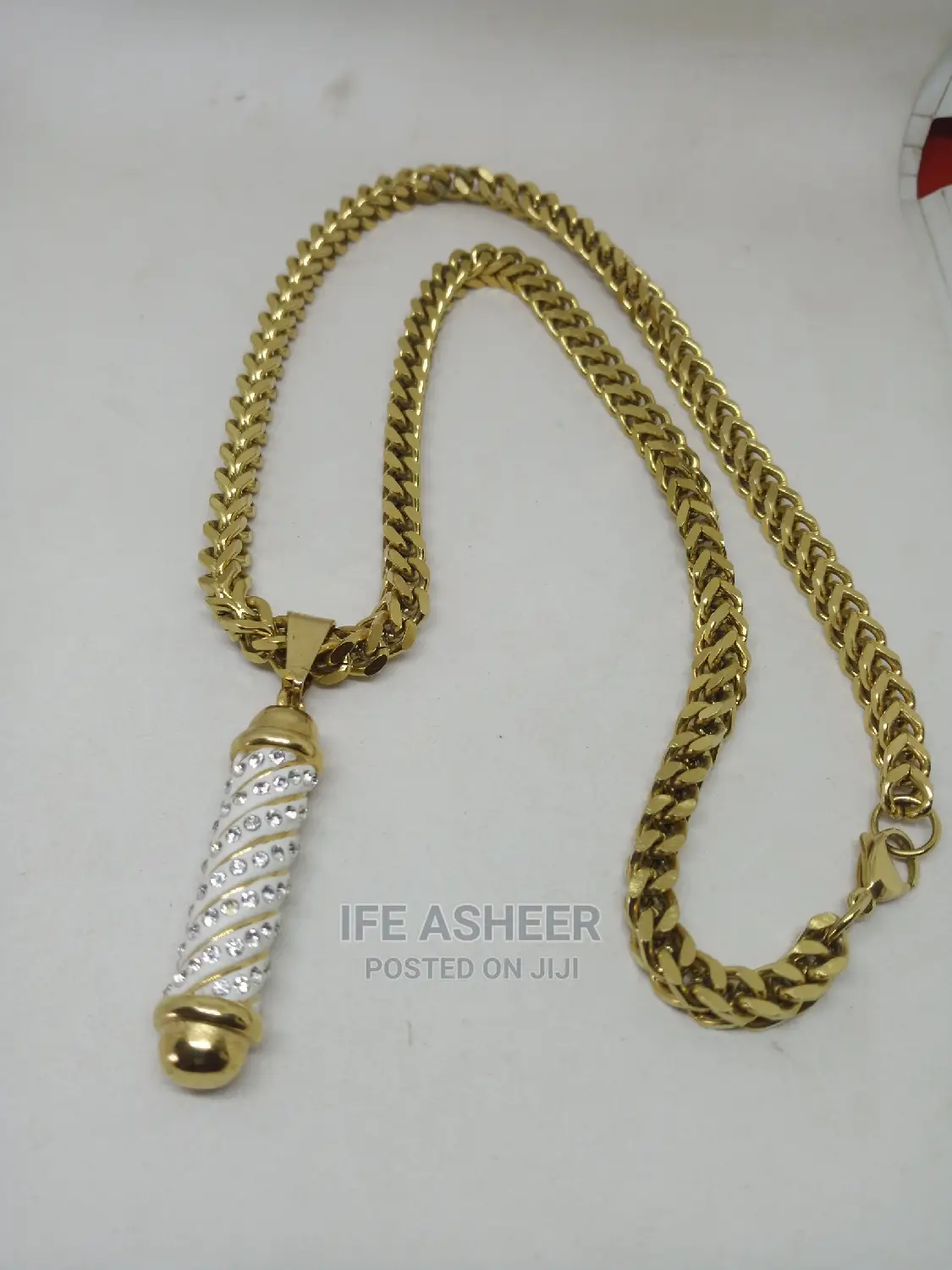 Men's Bullet Pendant Necklace - Gold