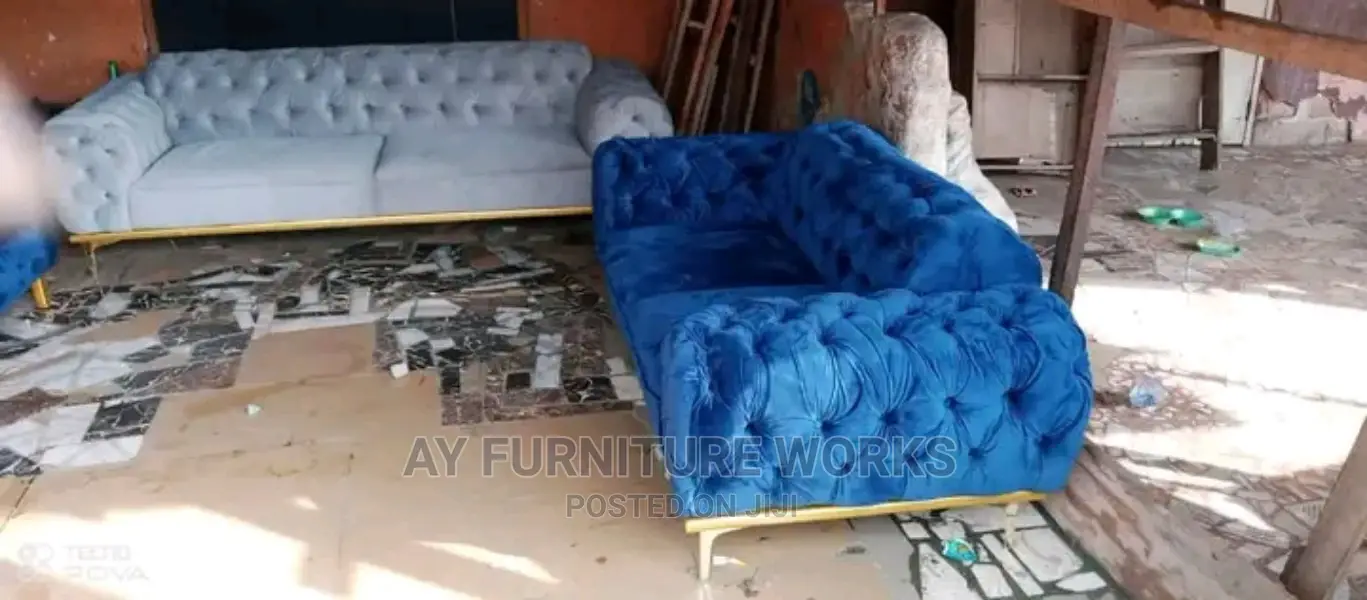 Quality 7 Seater Living Room Fabric Made Sofa Chair.