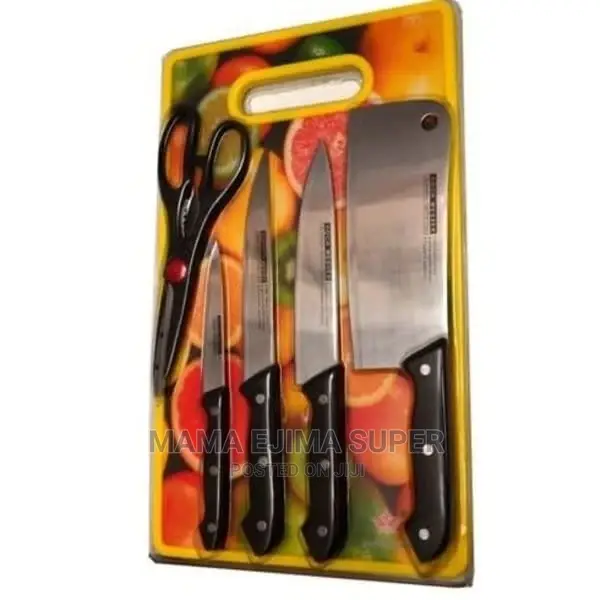Knife Set With Chopping Board Scissors