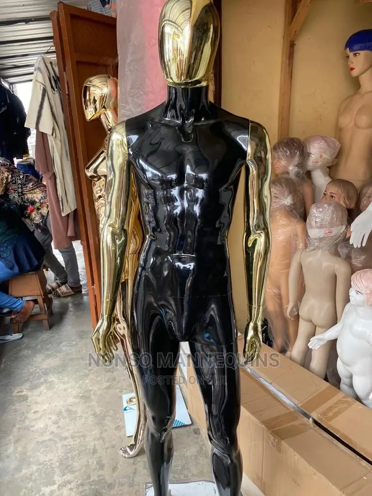 Black And Gold Medium Size Faceless Display Mannequin