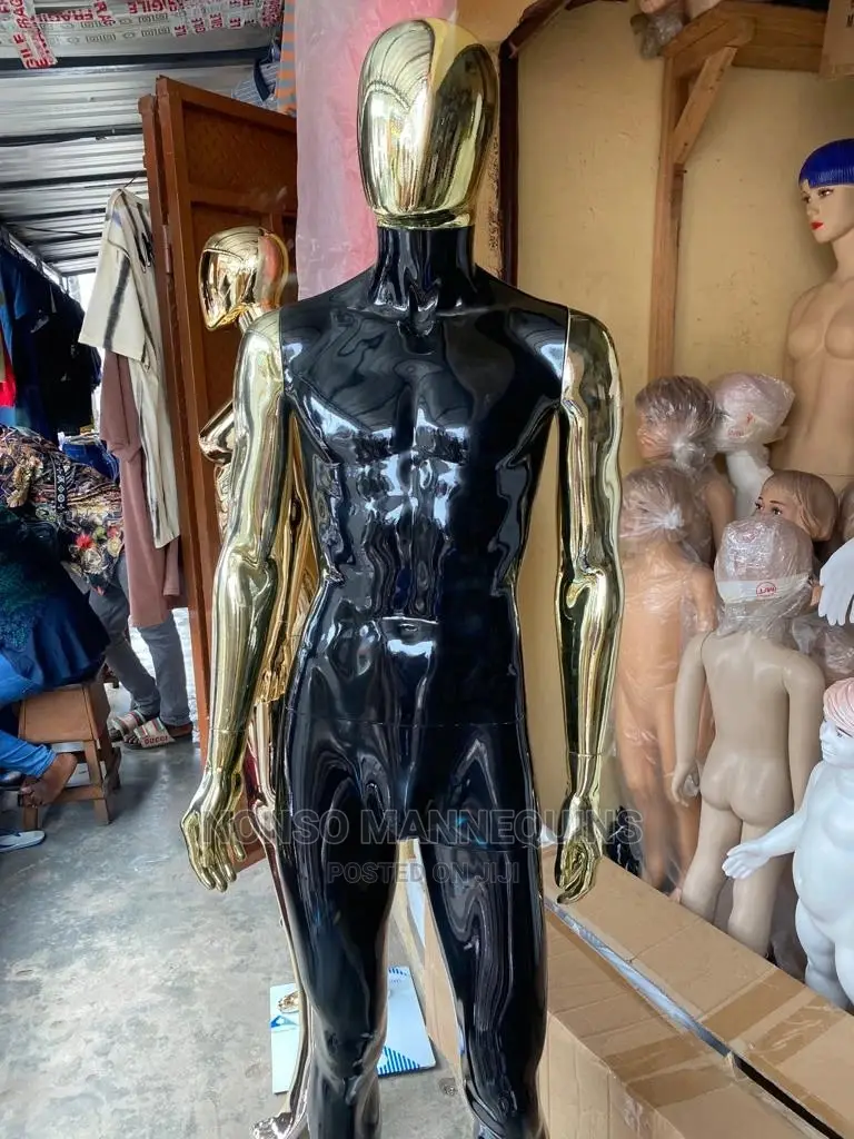 Black And Gold Medium Size Faceless Display Mannequin