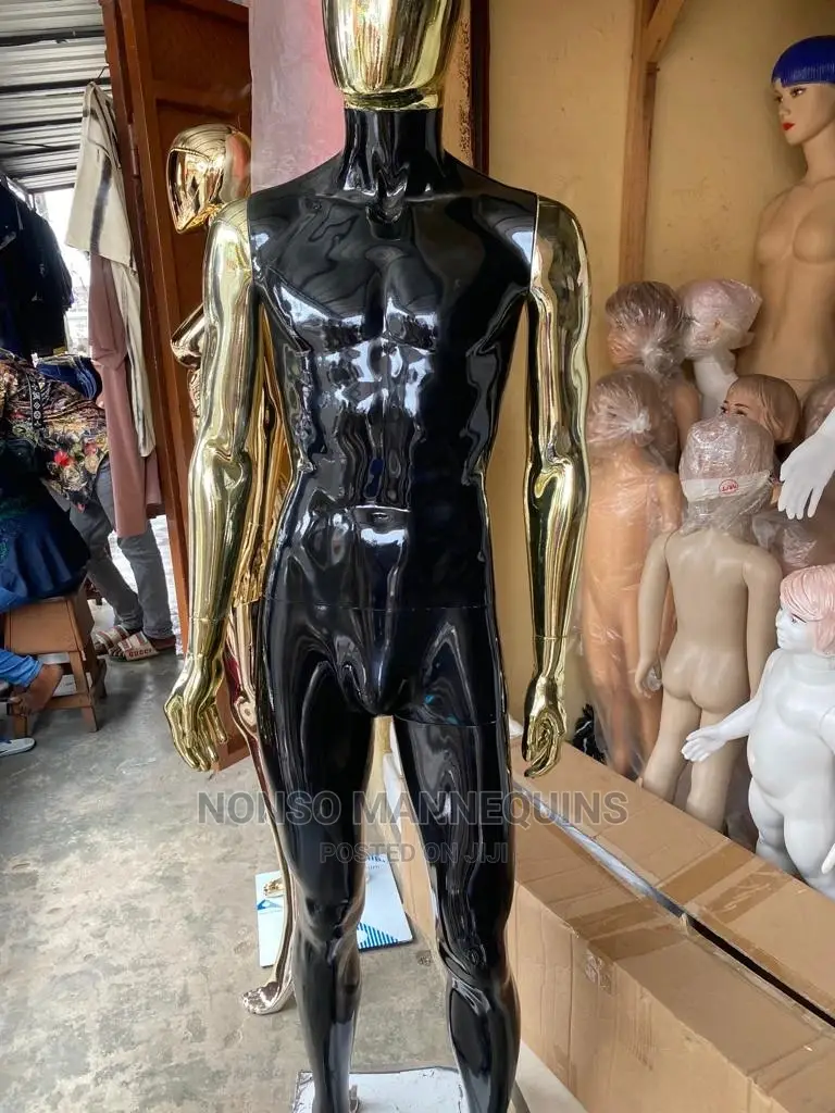 Black And Gold Medium Size Faceless Display Mannequin