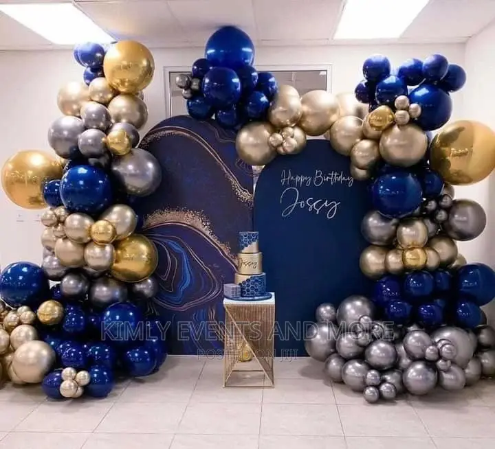 Exotic Balloon Craft Birthday Backdrop