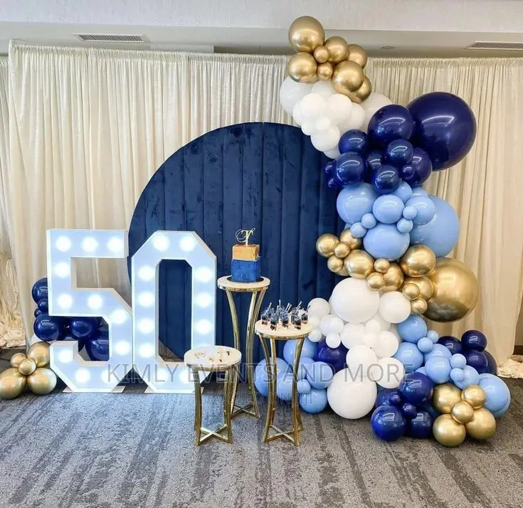 Exotic Balloon Craft Birthday Backdrop