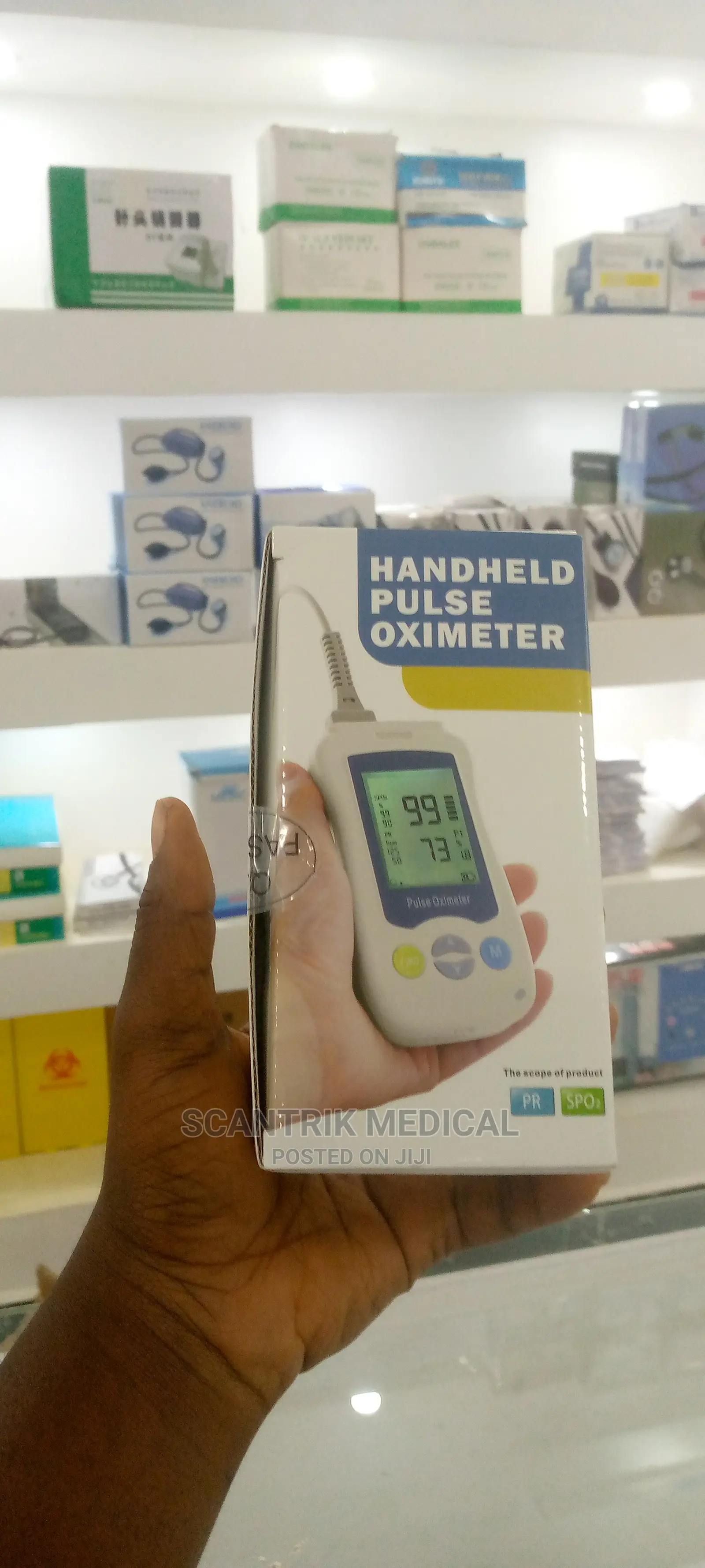 Pulse Oximeter With Veterinary Sensor Standard