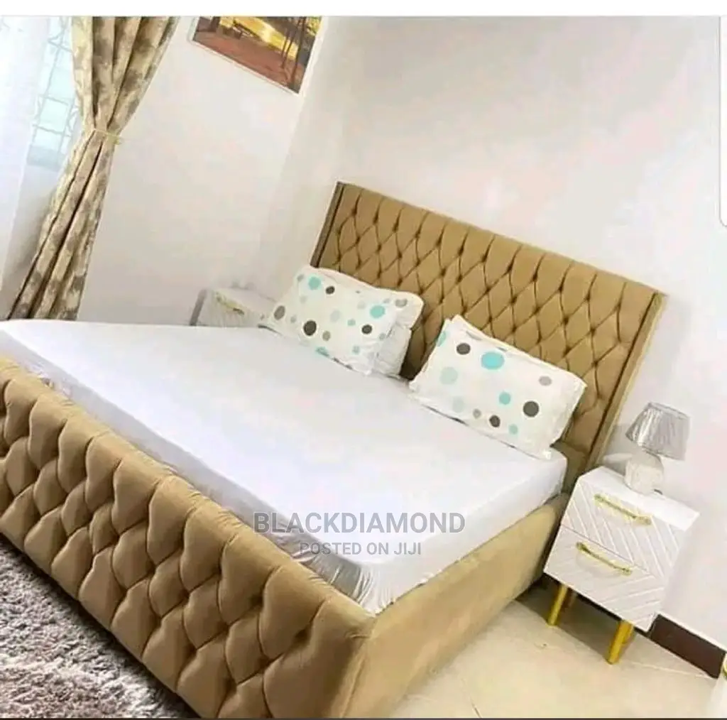 Tufted Bed Frame by Blackdiamond Furniture