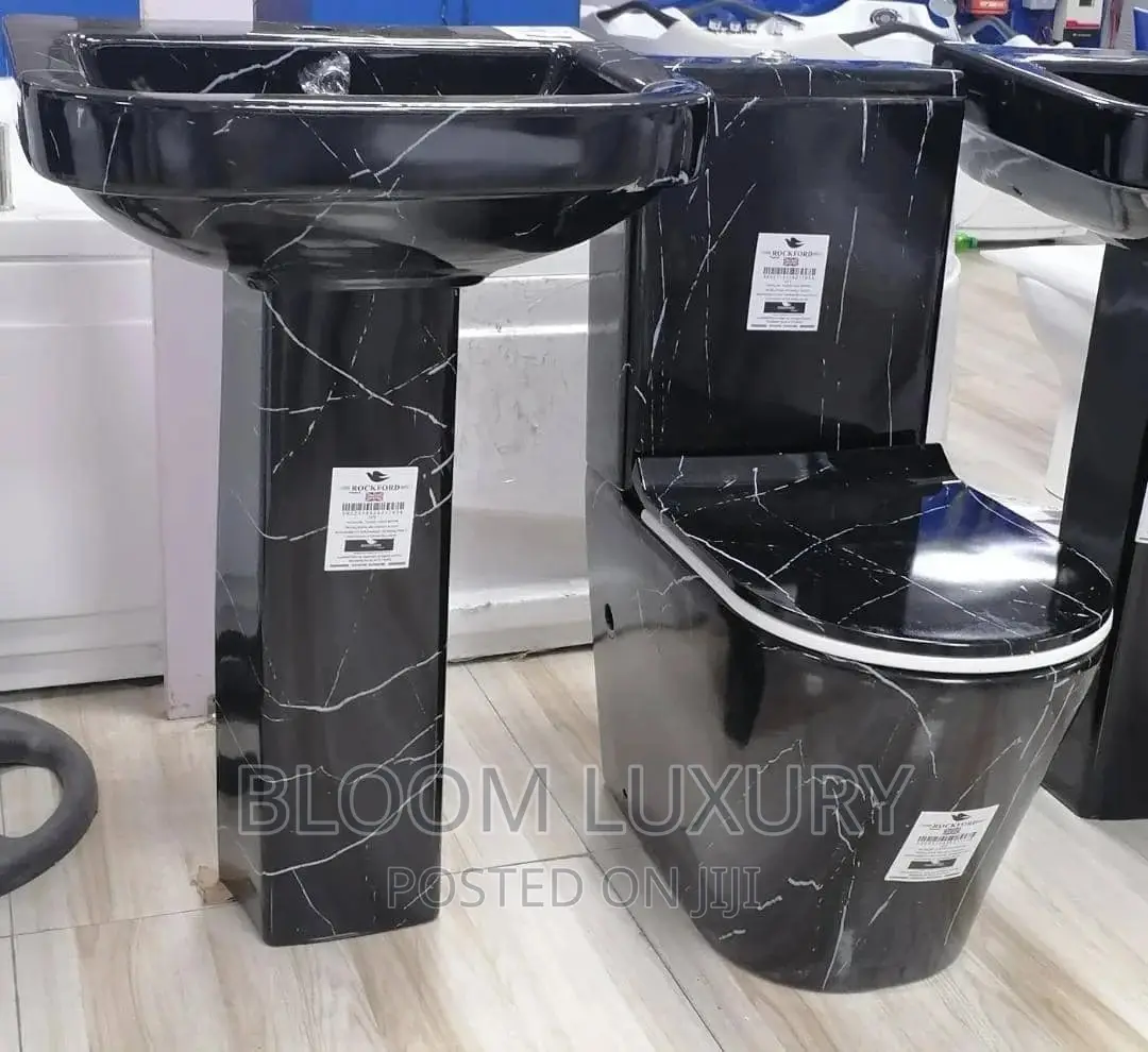 Ivy Black Marble Water Closet