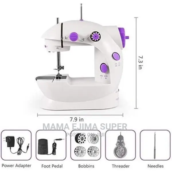 Mini Sewing Machine With Foot Pedal - Electric Battery