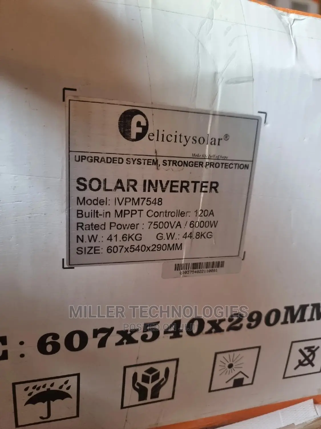 Felicity Hybrid Inverter 7.5kva 120A MPPT