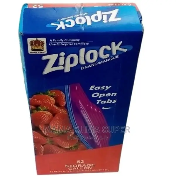Ziplock Freezer Bag -Medium Size -52 Pieces