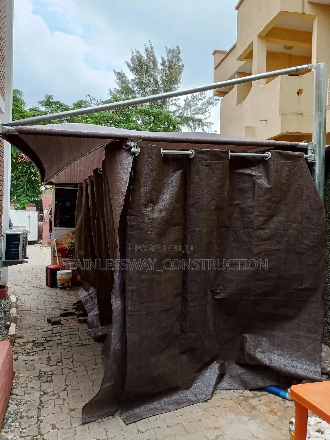 CARPORT Cover With Curtains