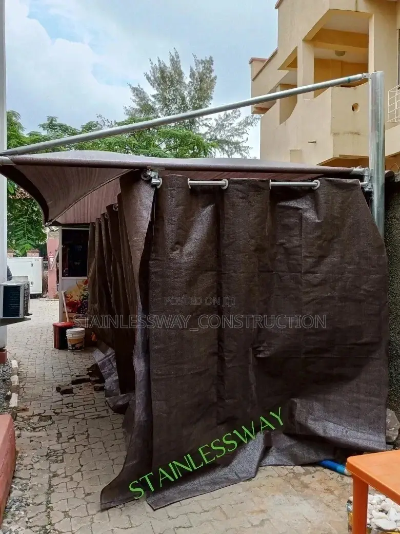 CARPORT Cover With Curtains