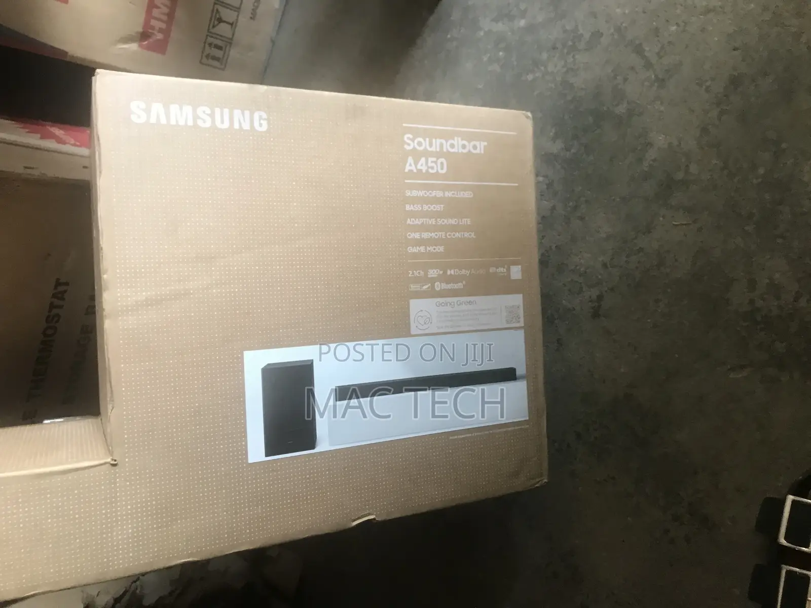 Samsung Sound Bar, 300watts Wireless Subwoofer. Good Sound