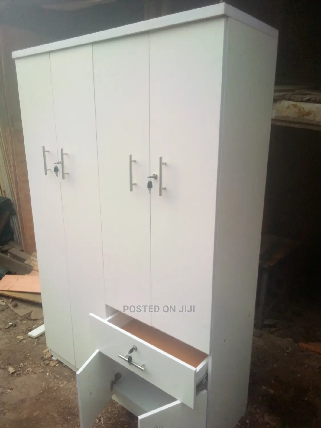 Big Wardrobe Size 4 by 6 White Wardrobe