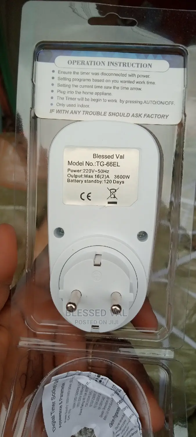 3600W Weekly Digital Timer Power:220v-50hz, Output 16 Amps