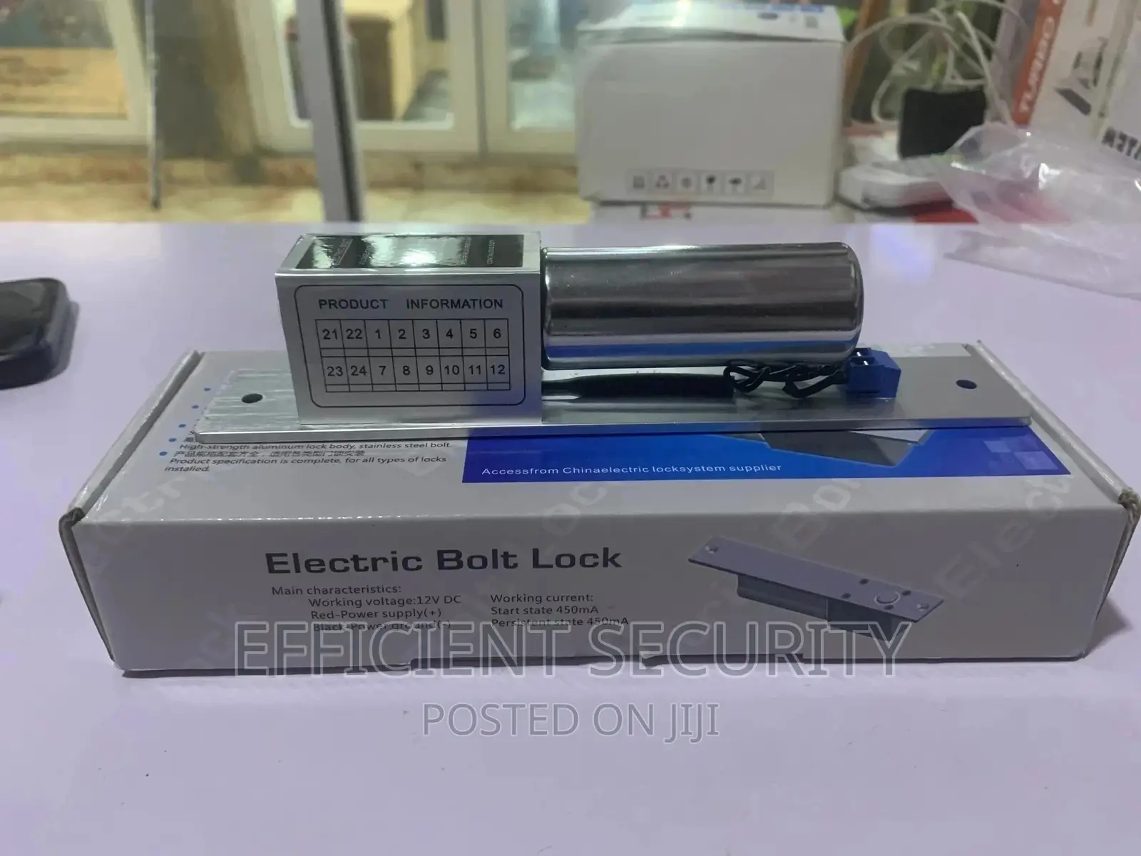 Electric Drop Bolt Door Lock DC 12V Magnetic Induction Auto