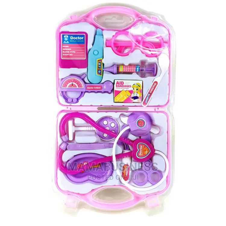 Medical Doctor Kit Play Set for Kids - Pink