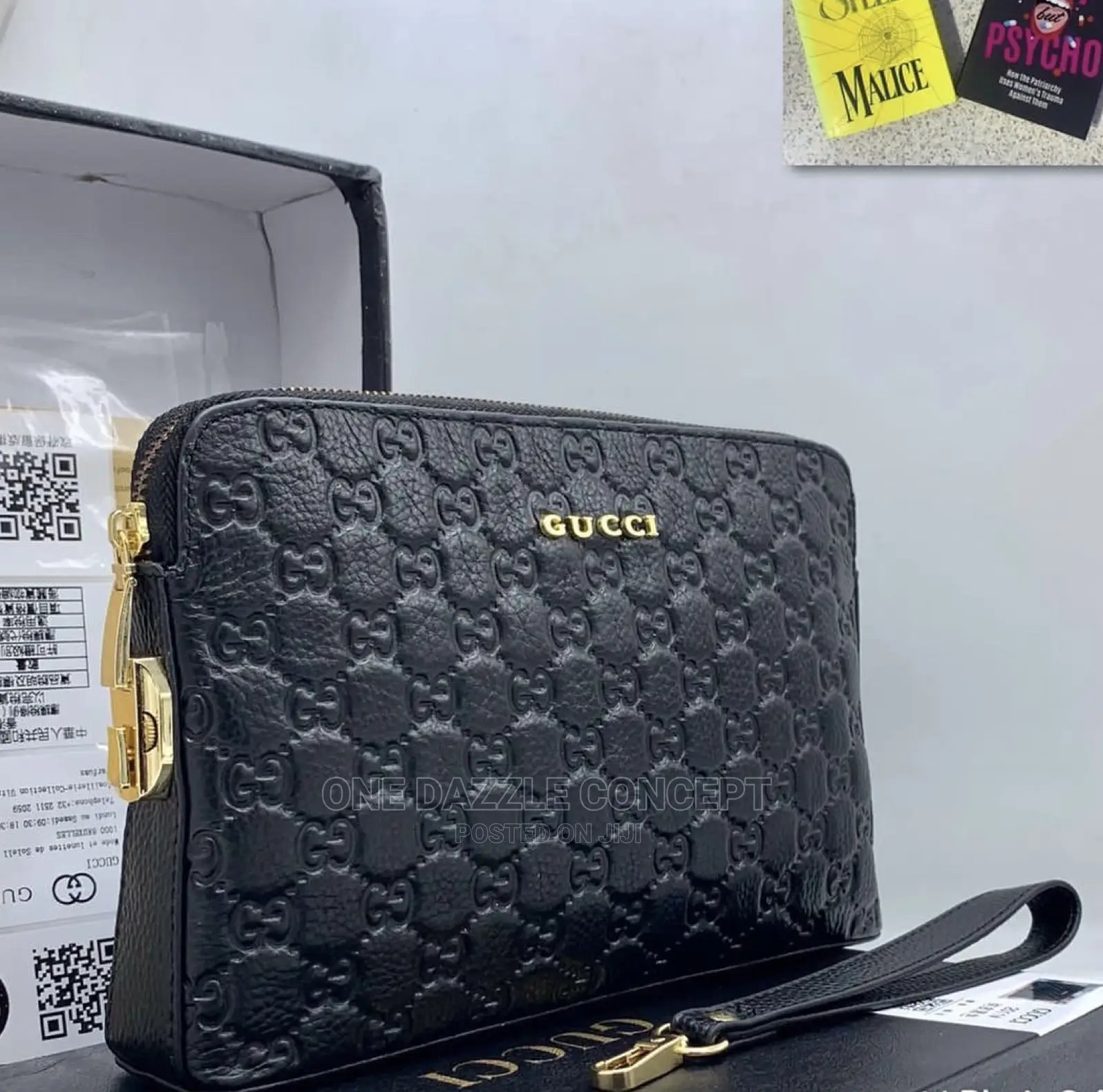Men Hand Purse With Side Lock