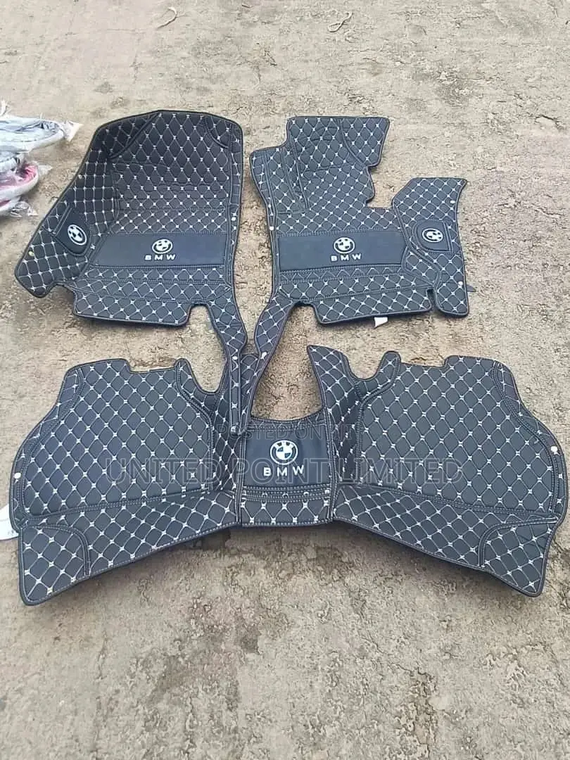 Customised Leather Footmat for BMW
