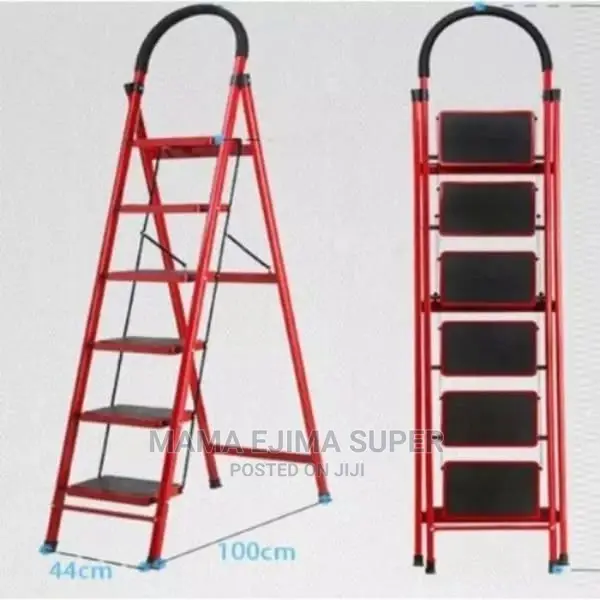 Multipurpose 6 Step Foldable Steel Ladder -Home Office