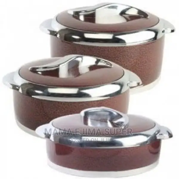 Sweet Insulated Serving Dish - 3 Pieces - Brown