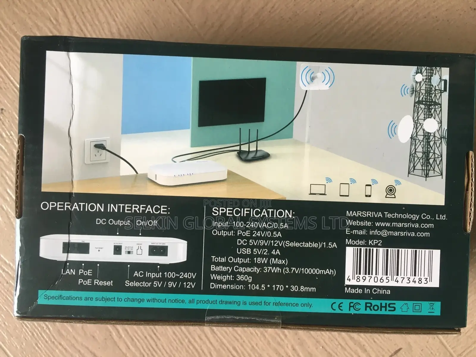 10000mah Marsiva Router Power Bank