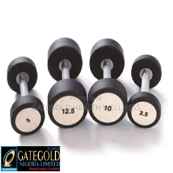 Rubber Dumbbell 25kg (Pair) MDK-10118-25