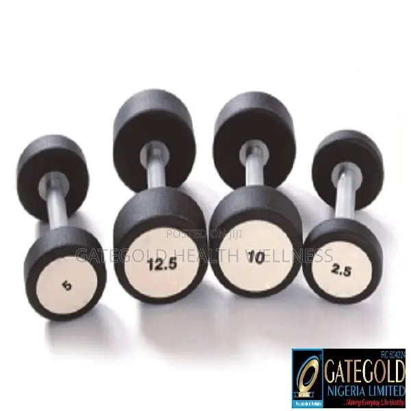 Rubber Dumbbell 30kg (Pair) MDK-10118-30