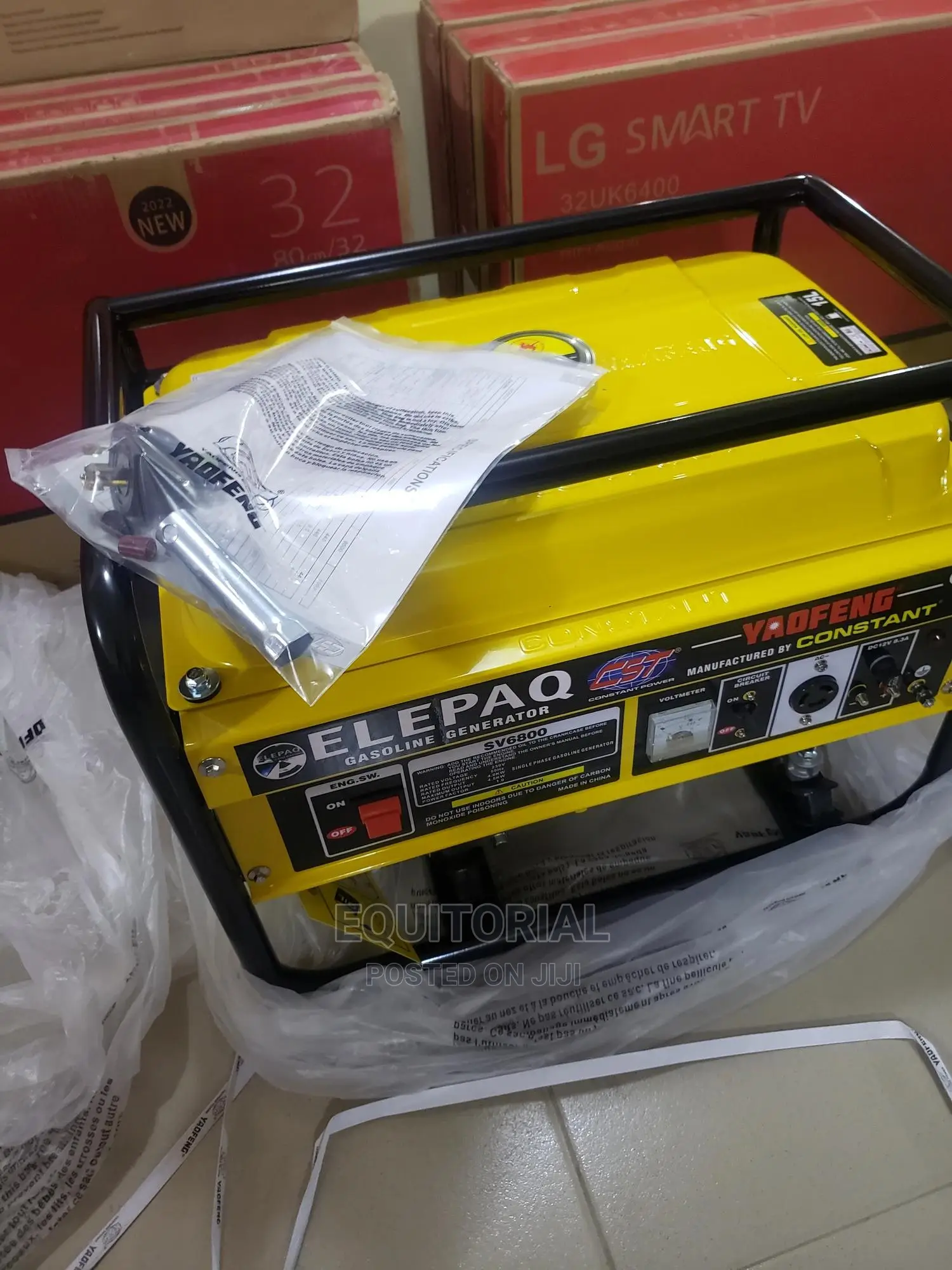 Elepaq SV6800 Constant Manual Stater Generator-Standard