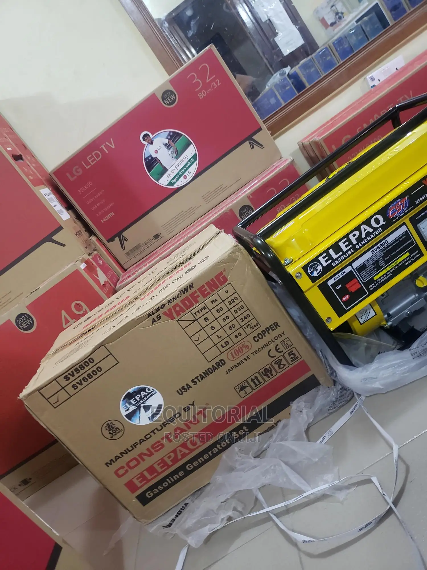4.5KVA Elepaq Constant Manual Stater Generator-