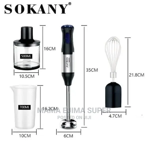 Sokany Electronic Multifunction Hand Blender - 4 in 1