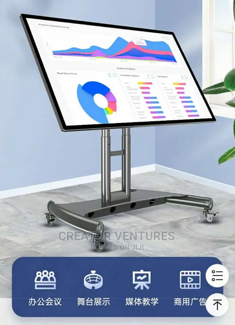 TV Stand Trolley, for LCD, LED, Monitor,Projector,Adjustable