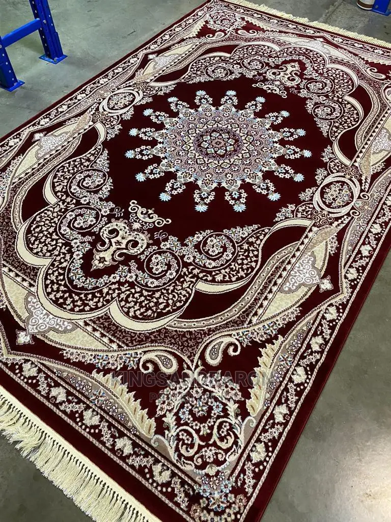 5x7fts Wine Arabian Center Rug(3x5,4x6,7x10,Available)