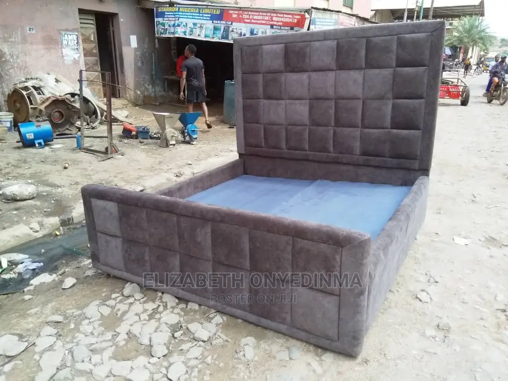 4.5 by 6ft Padded Bedframe