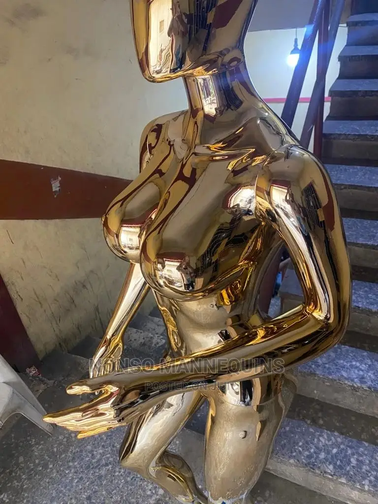 Brand New Gold Chrome Size 12 Fashion Display Mannequin