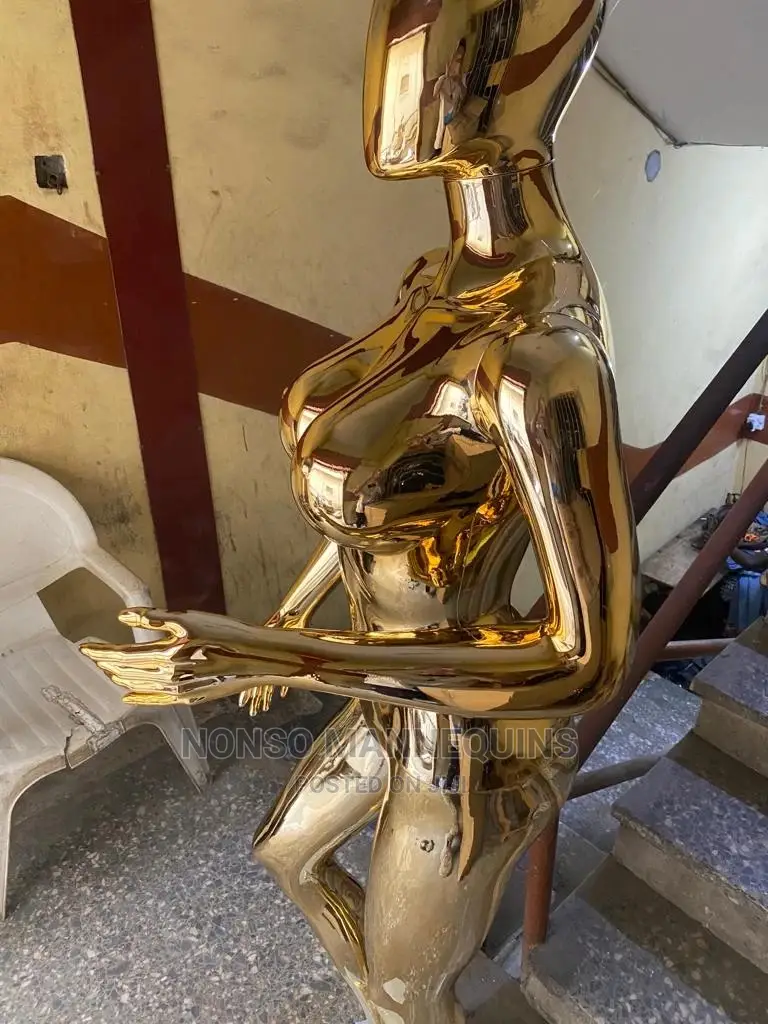 Brand New Gold Chrome Size 12 Fashion Display Mannequin