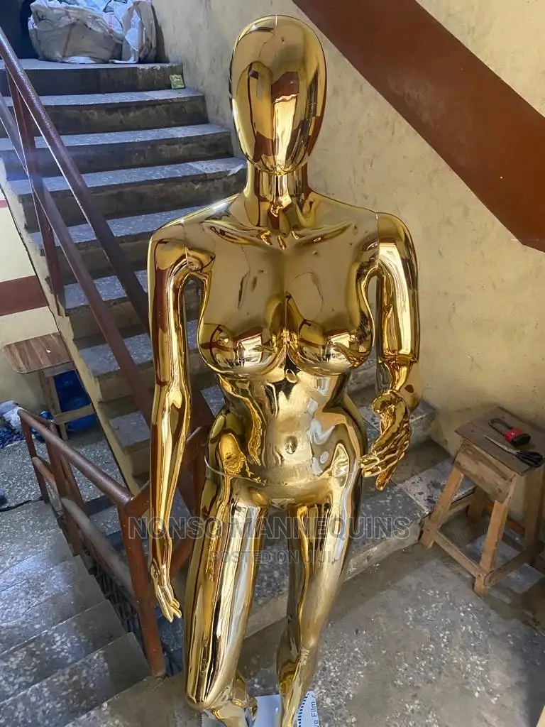 Brand New Gold Chrome Size 12 Fashion Display Mannequin
