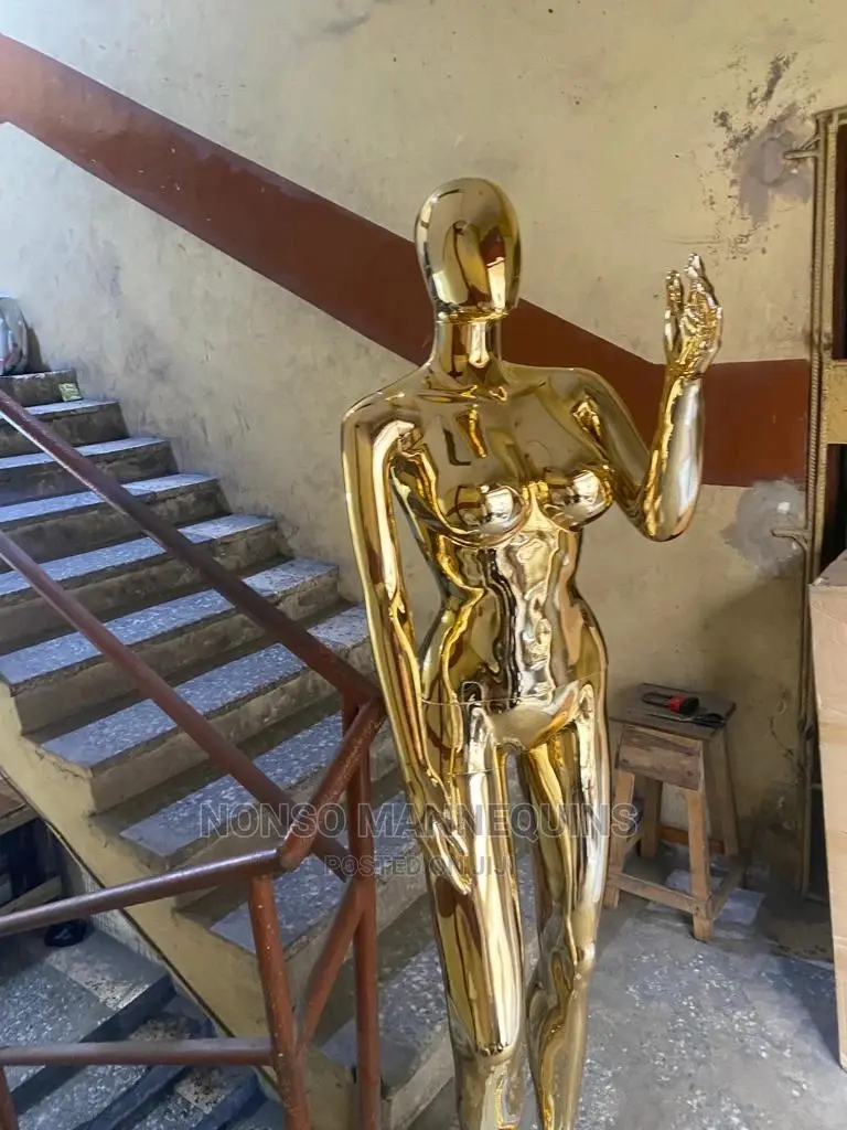 Brand New Gold Chrome Size 12 Fashion Display Mannequin