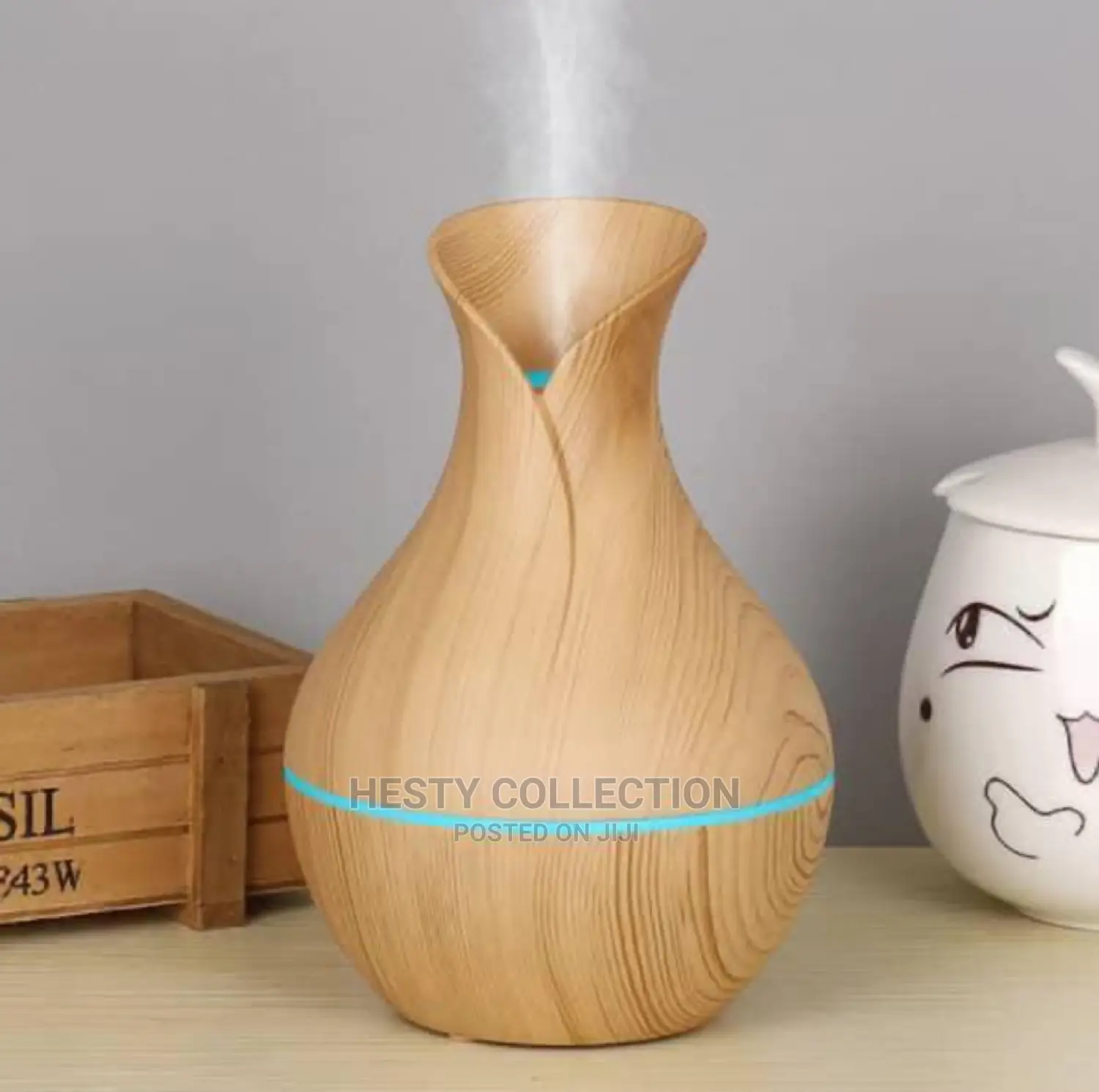 200ml Wooden Vase Aroma Humidifier Diffuser Decor Home Office Hotel