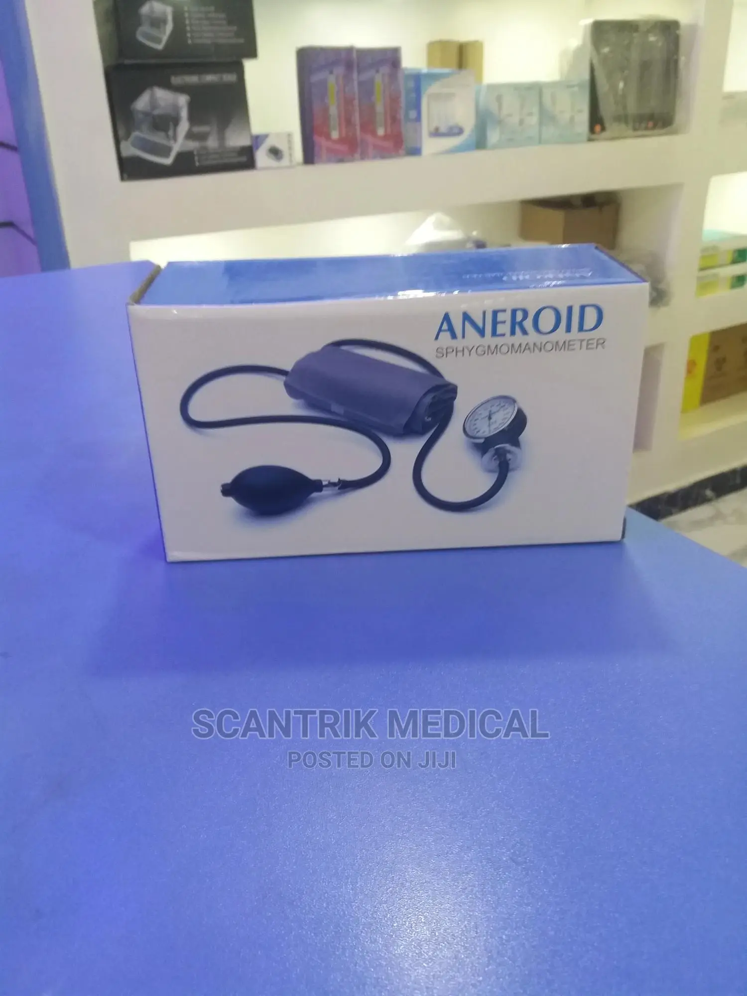 Aneroid Sphygmomanometer Blood Pressure Measure Kit Cuff
