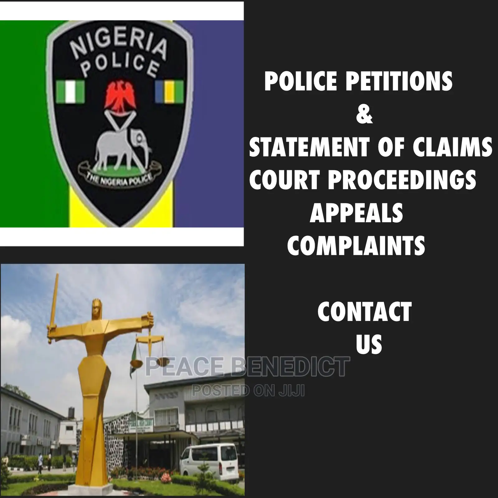 Police Petition, Statement of Claim, Complaints